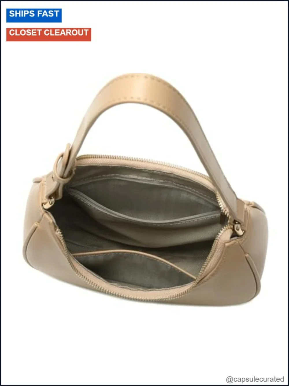 PU Leather Hobo Shoulder Bag Women Cute Tote Underarm Purse Zipper Closure